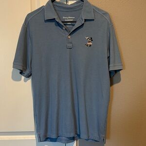 Tommy Bahama Light Blue Polo with Embroidered Character